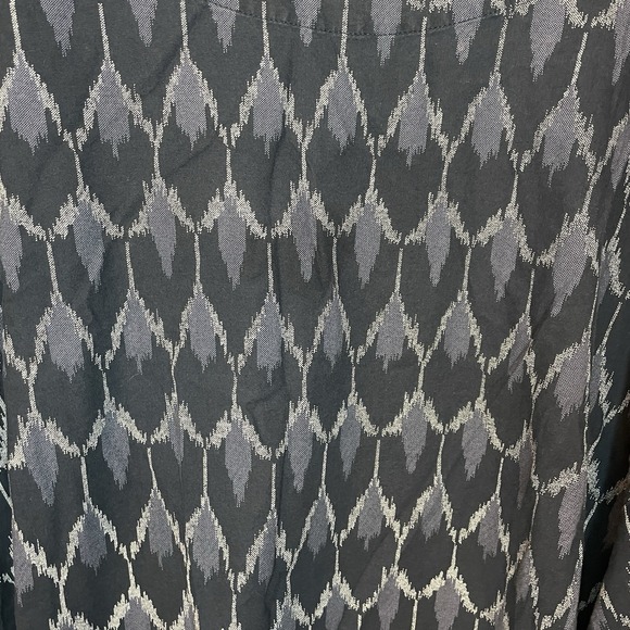 Pure Jill Top Womens Black Gray Cotton 3/4 Sleeves Top‎ Blouse Oversized 4X - Picture 2 of 7